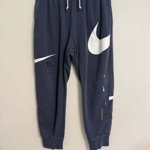 Nike Swoosh Semi-Brushed Jogger Pants DD6092-437 Thunder Blue